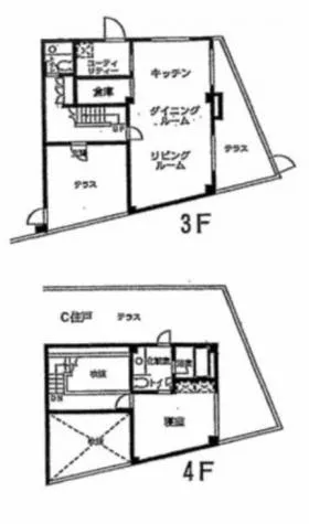 KCテラスビルの基準階図面