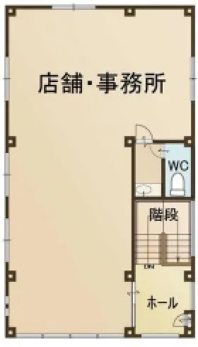 都立家政ビルの基準階図面