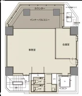 CIRCLES平河町の基準階図面