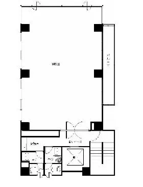 BR芝浦Nビルの基準階図面