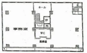 朝風染常共同ビルの基準階図面