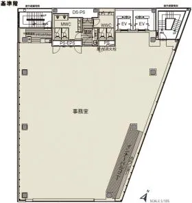 CIRCLES西新宿の基準階図面