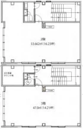 First Enomoto bldの基準階図面