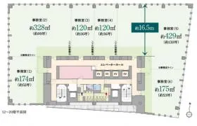 アーバンネット御堂筋の基準階図面