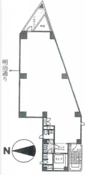 Precious18ビルの基準階図面