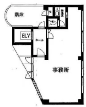 桜ビルの基準階図面