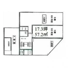 第1五反田ビルの基準階図面