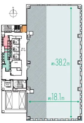 Mita S-GARDEN((旧田町M-SQUARE Garden)の基準階図面