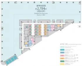 渋谷サクラステージ SHIBUYAタワーの基準階図面