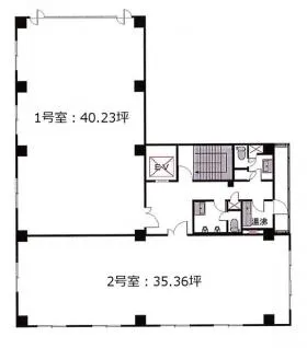 瀬川池袋ビルの基準階図面