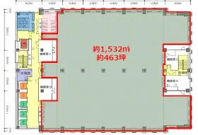 永代ダイヤビルディングの基準階図面
