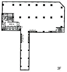 BR五反田ビルの基準階図面
