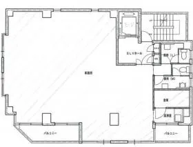 第3野萩ビルの基準階図面