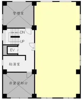 今井ビルの基準階図面