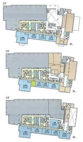九段会館テラス Classic Officeの基準階図面