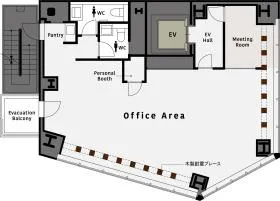 COERU SHIBUYAの基準階図面