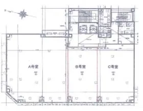 北海創成ビルの基準階図面