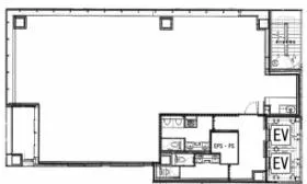キューブワン八丁堀(旧:仮)八丁堀一丁目新築計画)の基準階図面