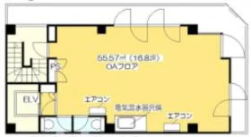 FMビルの基準階図面