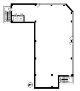 常総金町ビルの基準階図面