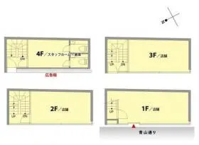 青山フェイスの基準階図面