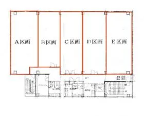 メインプレイス熊本南ビルの基準階図面