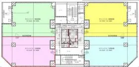 センターステージビルの基準階図面