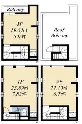 Face代々木の基準階図面