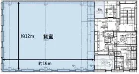 西五反田一丁目ビルの基準階図面