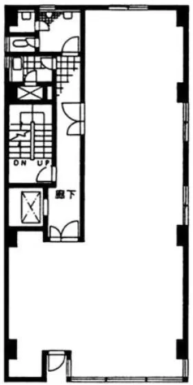 山口ビルの基準階図面