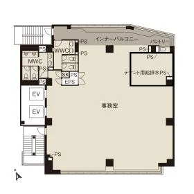 CIRCLES御茶ノ水ビルの基準階図面
