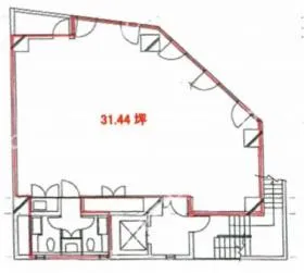 ISM三軒茶屋の基準階図面