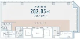 博多駅センター・タワービルの基準階図面