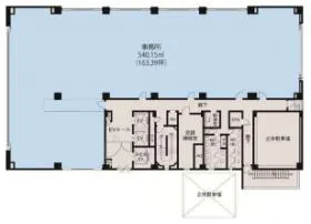 東京建物博多ビルの基準階図面