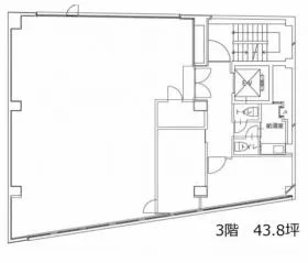 APA赤坂見附ビルの基準階図面