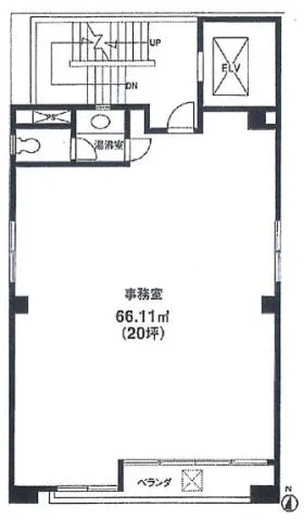 きねやビルの基準階図面