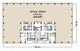 赤坂インターシティの基準階図面
