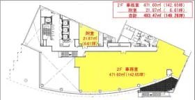 芝浦アークビルの基準階図面