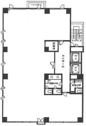 TUGビルの基準階図面
