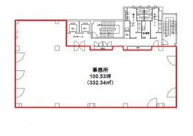 六番町学園通ビルの基準階図面