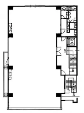 柏屋ビルの基準階図面
