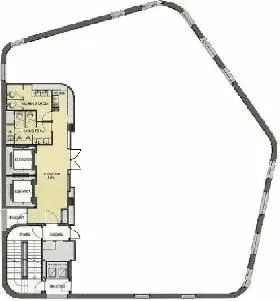 ヒューリック青山第2(旧:SIA青山ビルディング)の基準階図面