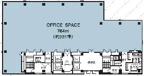 興和西新橋ビルの基準階図面