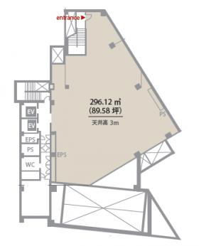 いちご恵比寿グリーングラスの基準階図面