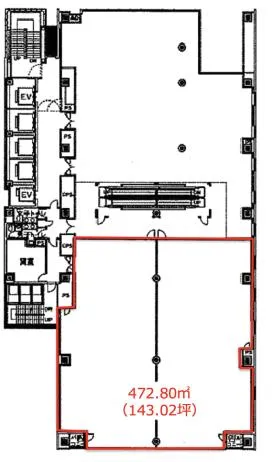 デジタルゲートビル(旧恵比寿アイマークゲート)の基準階図面
