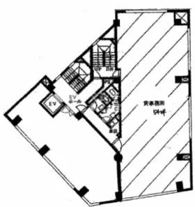 小林ビルの基準階図面