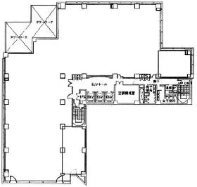 日本薬学会長井記念館ビルの基準階図面