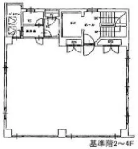 第6矢木ビルの基準階図面