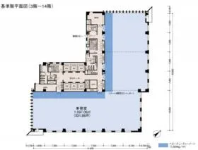 NBF渋谷ガーデンフロントの基準階図面