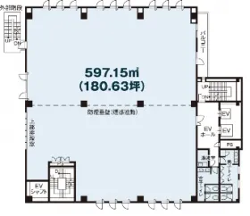 落合高山ビルの基準階図面